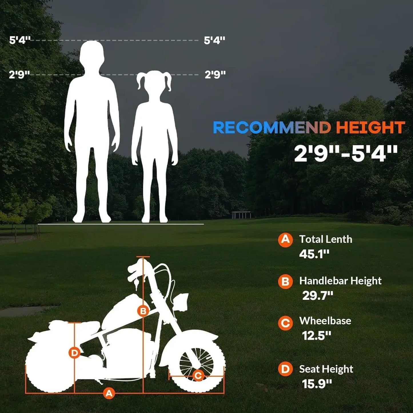 HiMISS Electric Kids Dirt Bike 24V 250W Two Speed Up To 14 MPH