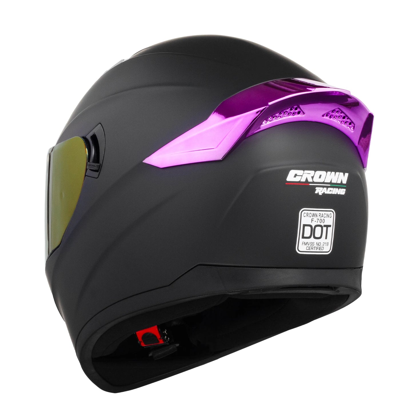Crown Racing F700 Full Face Helmet DOT FMVSS 218 Certified