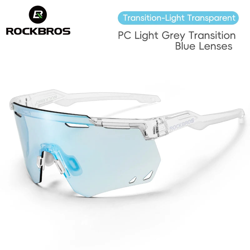 ROCKBROS Photochromic Cycling Glasses UV400 MTB Road