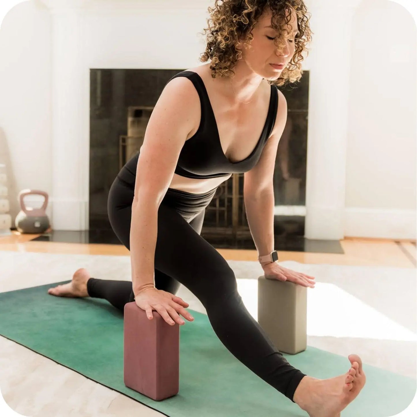 Non-Slip Yoga Mat With Carrying Strap For Pilates And Home Workouts