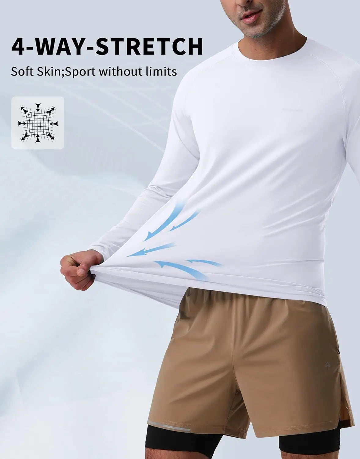 Pioneer Camp Men's UPF50 Rash Guard Long Sleeve Shirt