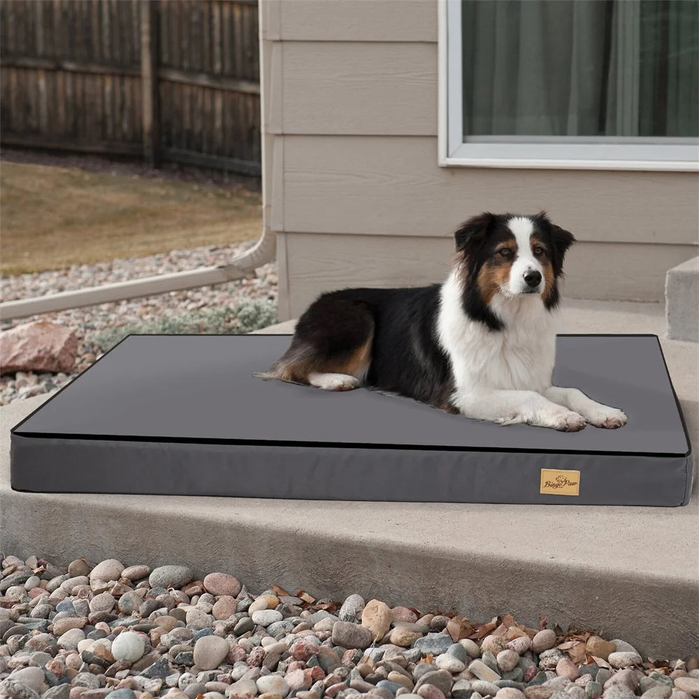 Borwart CN Large Orthopaedic Dog Bed Waterproof Cushion Indoor Outdoor 2 In 1