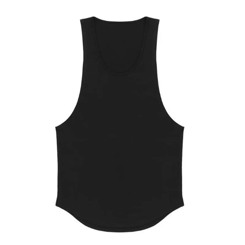 Cotton Breathable Sleeveless Tank Tops For Gym And Running