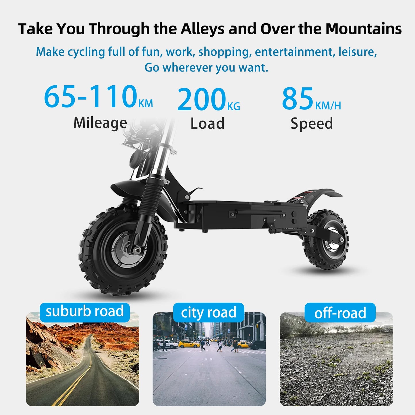 Jueshuai 6000W Dual Motor Electric Scooter For Adults