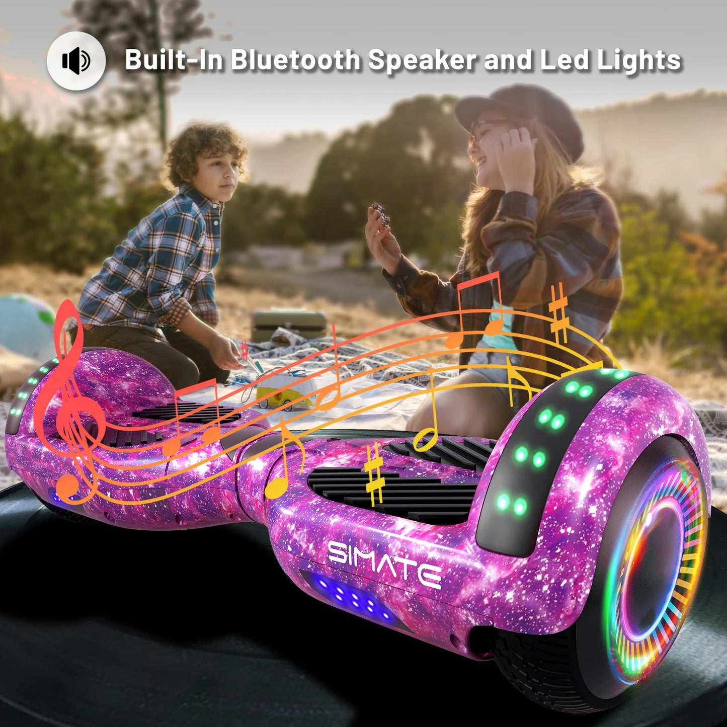 All Terrain Hoverboard P6 With Bluetooth Speakers UL2272 Certified