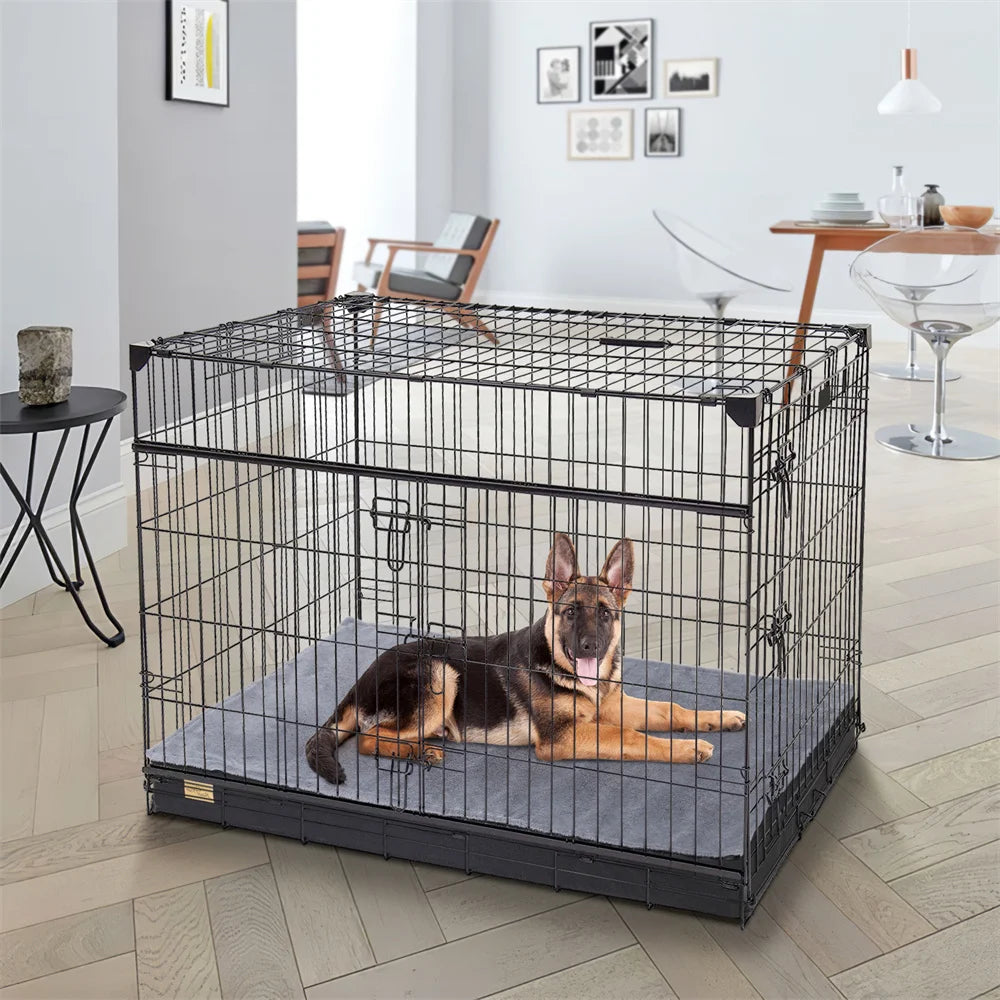 Borwart CN Large Orthopaedic Dog Bed Waterproof Cushion Indoor Outdoor 2 In 1