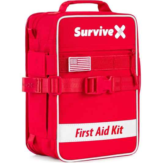 First Aid Kit For Car Travel Outdoors With Zip Stitch