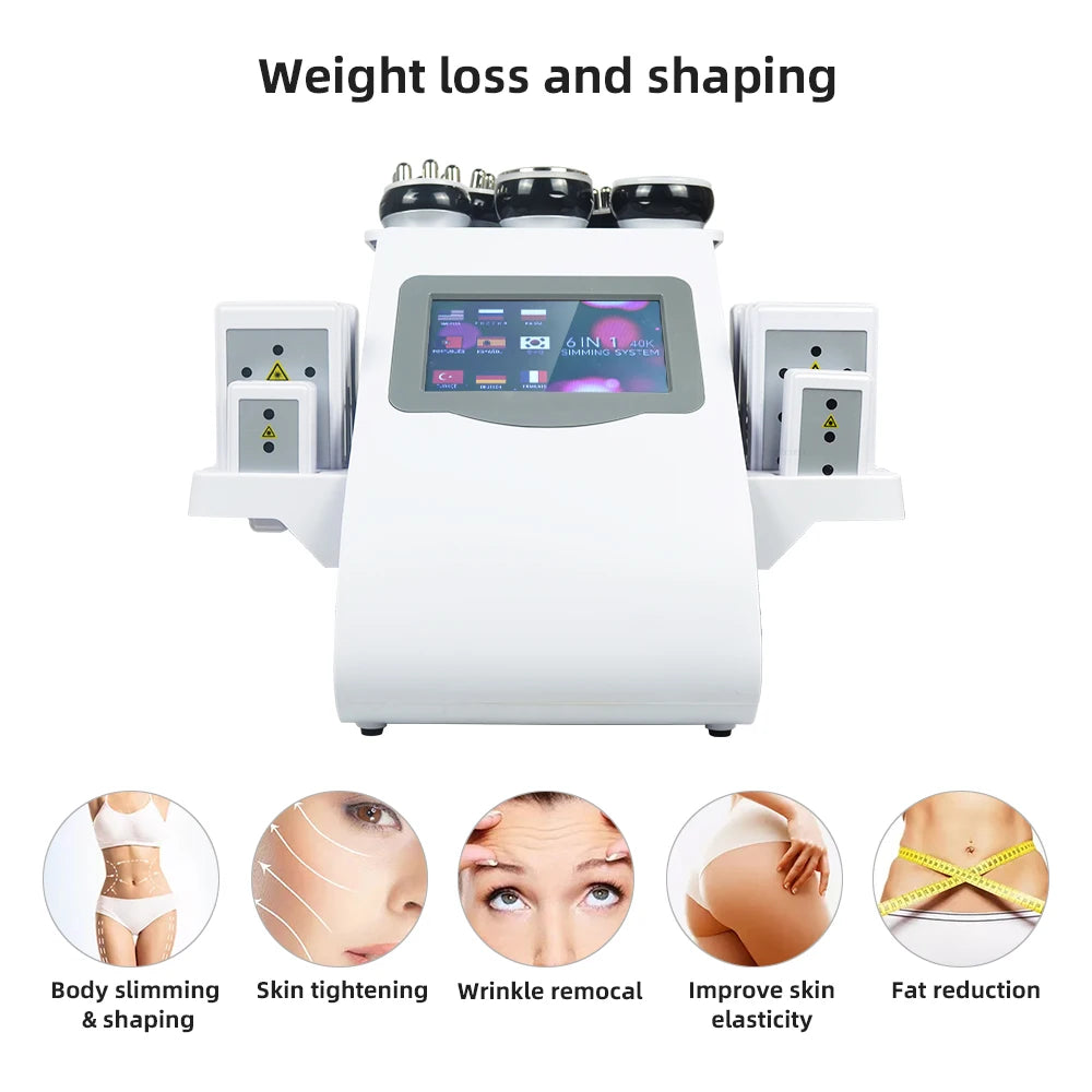 MISSHEART 6in1 40K Ultrasonic Cavitation Machine for Body Shaping