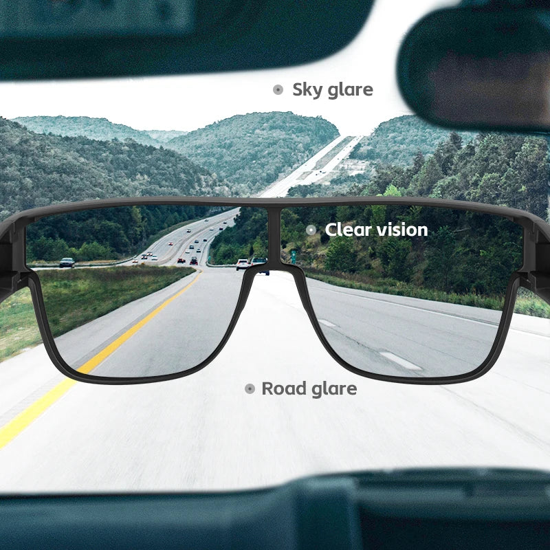 ROCKBROS Polarized Cycling Glasses UV400 Myopia Dual Wear Sunglasses