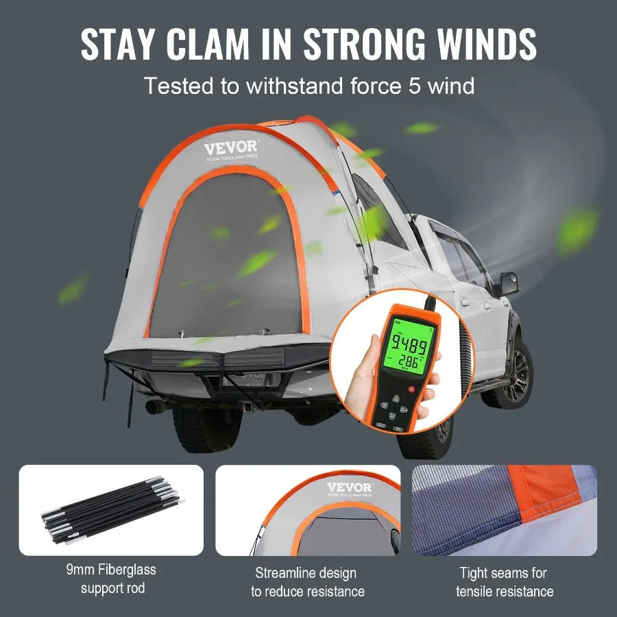 Truck Bed Tent For Pickup Trucks Waterproof With Carry Bag