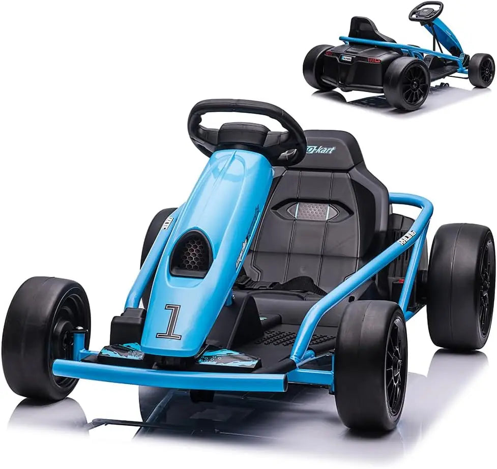 HiMISS Riding On GoKart 24V Dual 300W Motors Teens