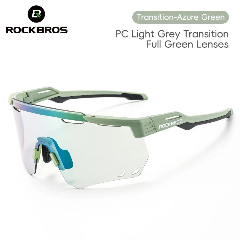 ROCKBROS Photochromic Cycling Glasses UV400 MTB Road