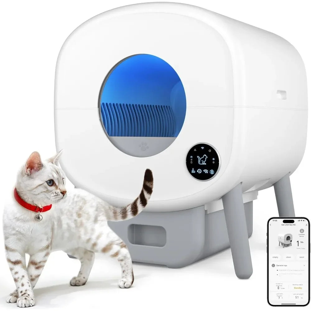 95L Self Cleaning Cat Litter Box With App Control Smart