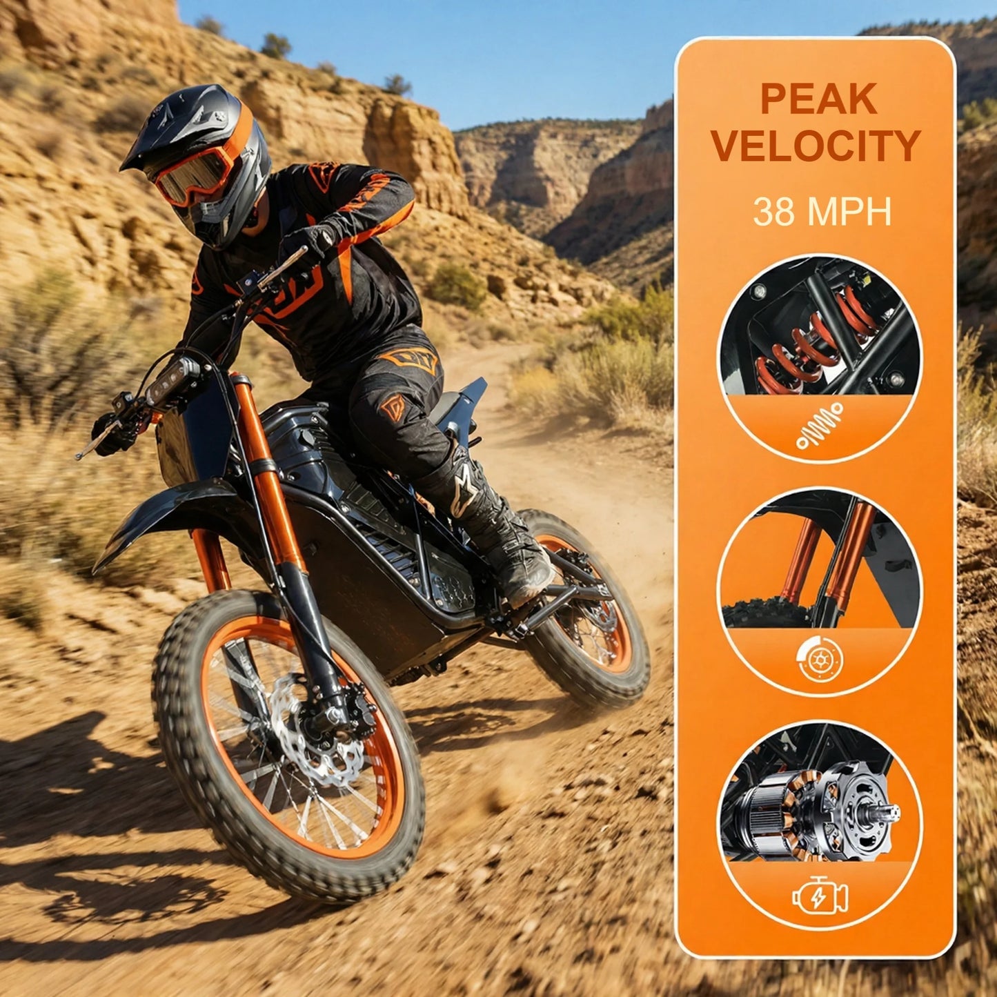 Ijoy 2000W Electric Dirt Bike Off Road Ebike Battery