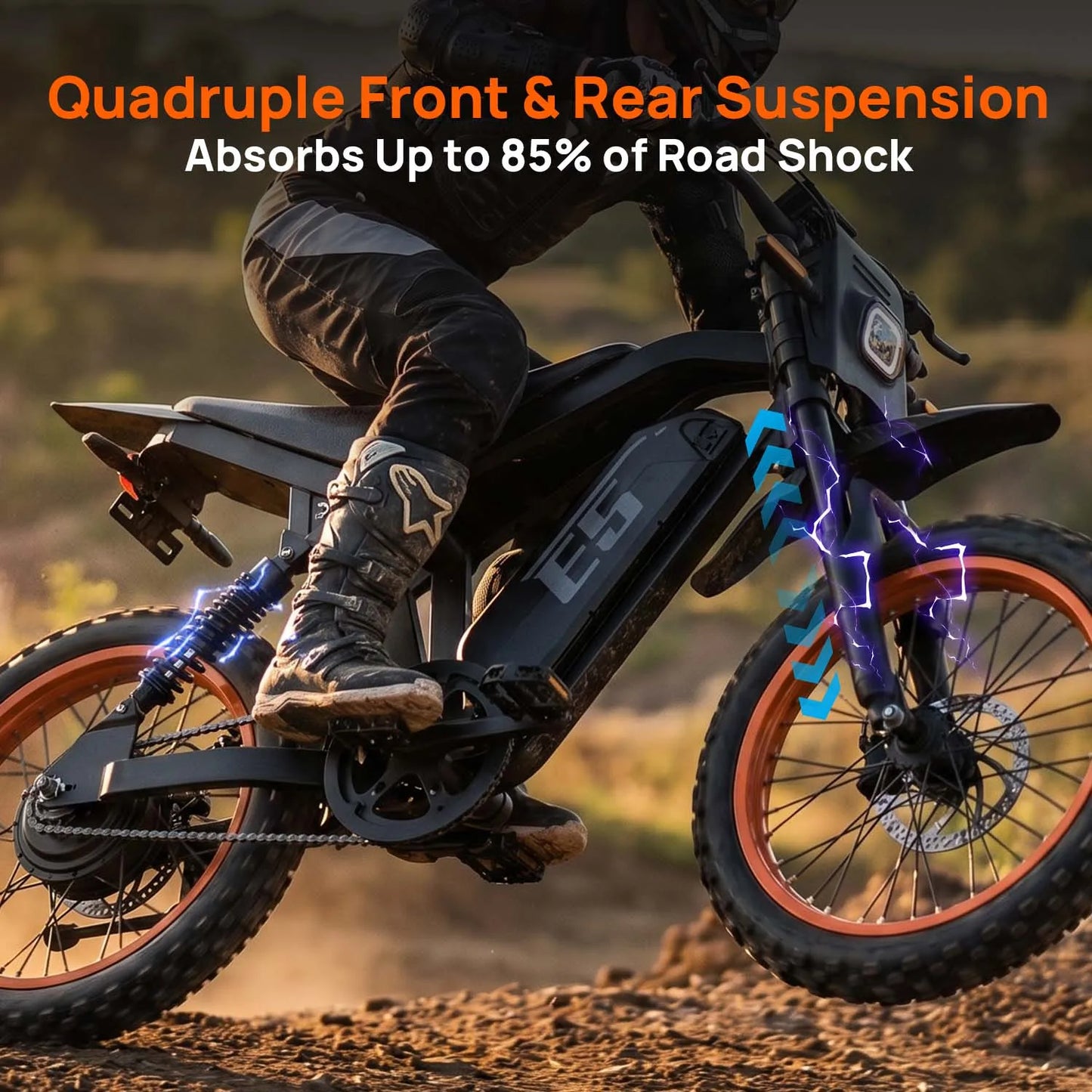 Urlife 1500W Electric Off Road Motorcycle With Removable Battery