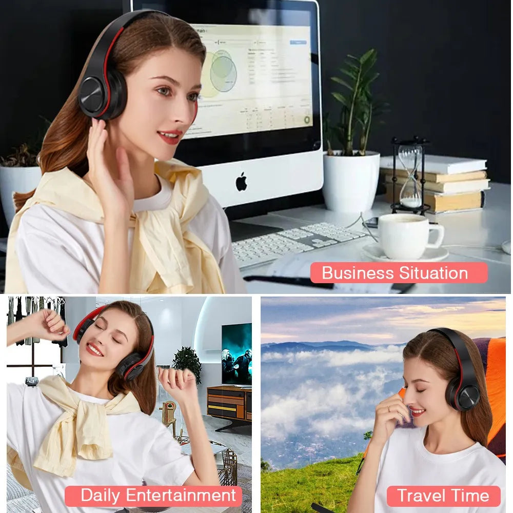 CATASSU Active Noise Canceling Wireless Bluetooth Headset with Mic