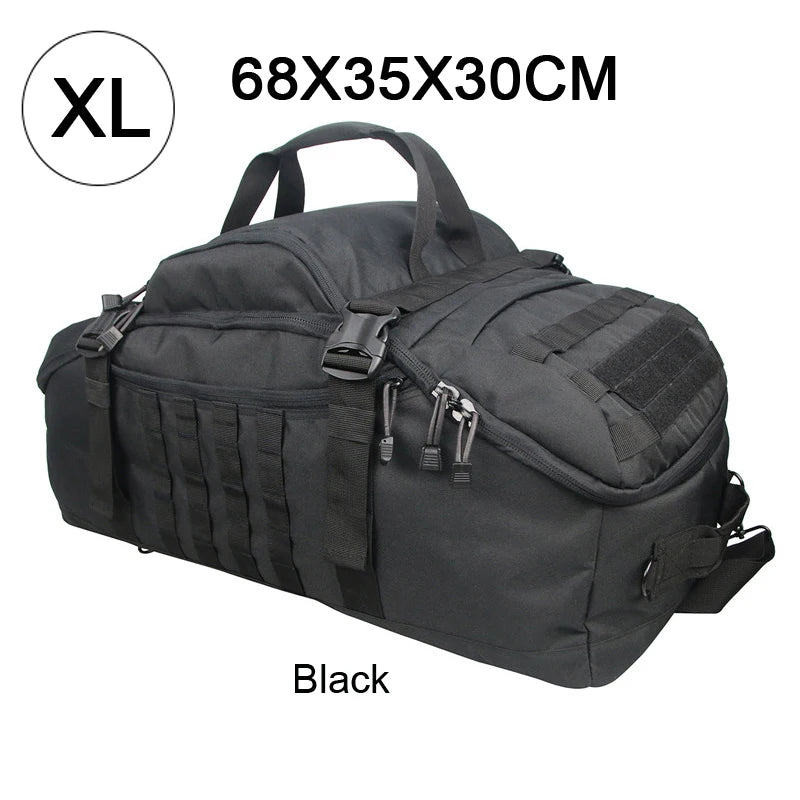 LQARMY 3 Way Duffle Bag Travel Backpack Crossbody Handbag