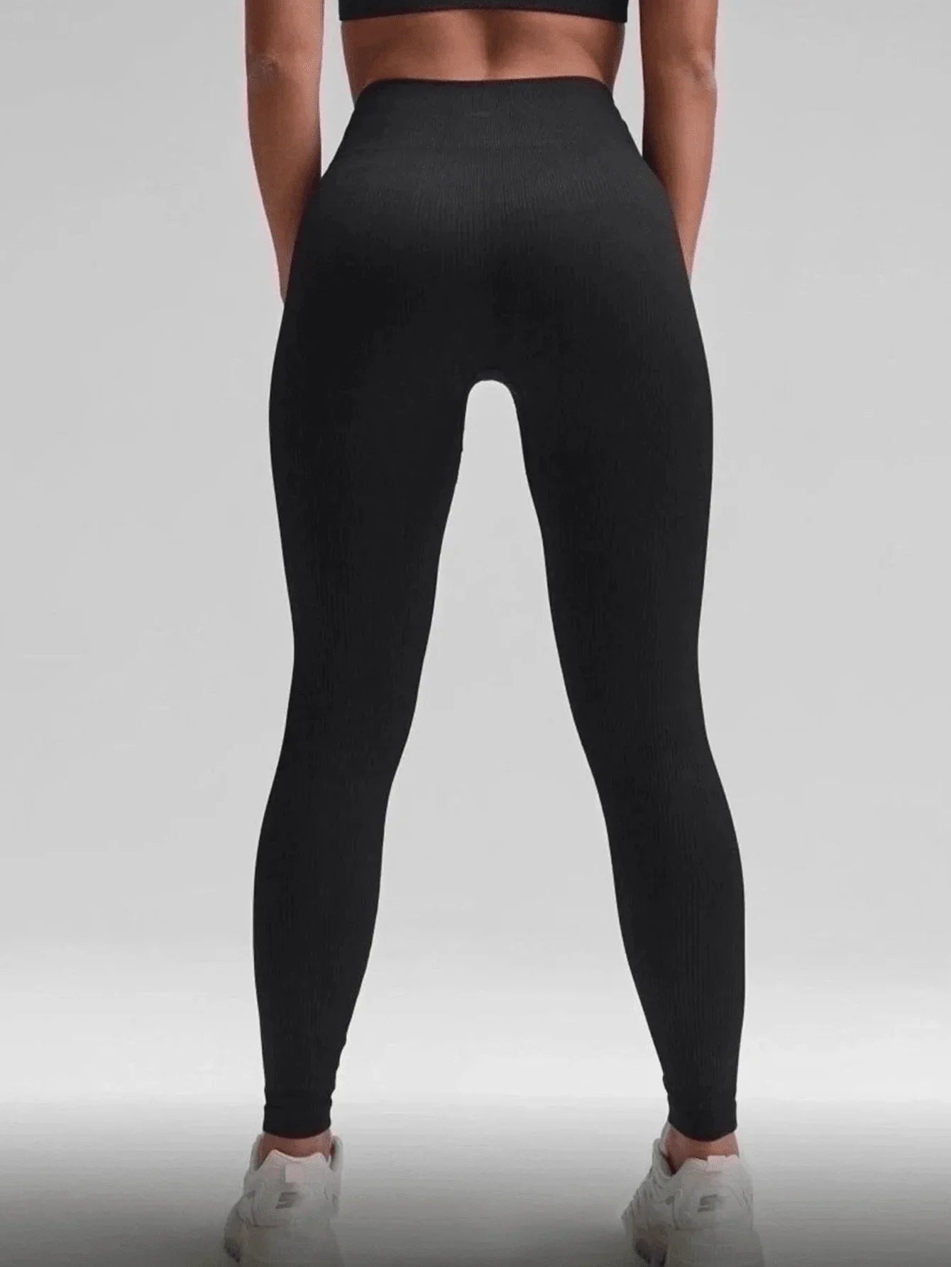 Summer Sports Yoga Leggings Seamless Elasticity Tummy Control Wide Waistband