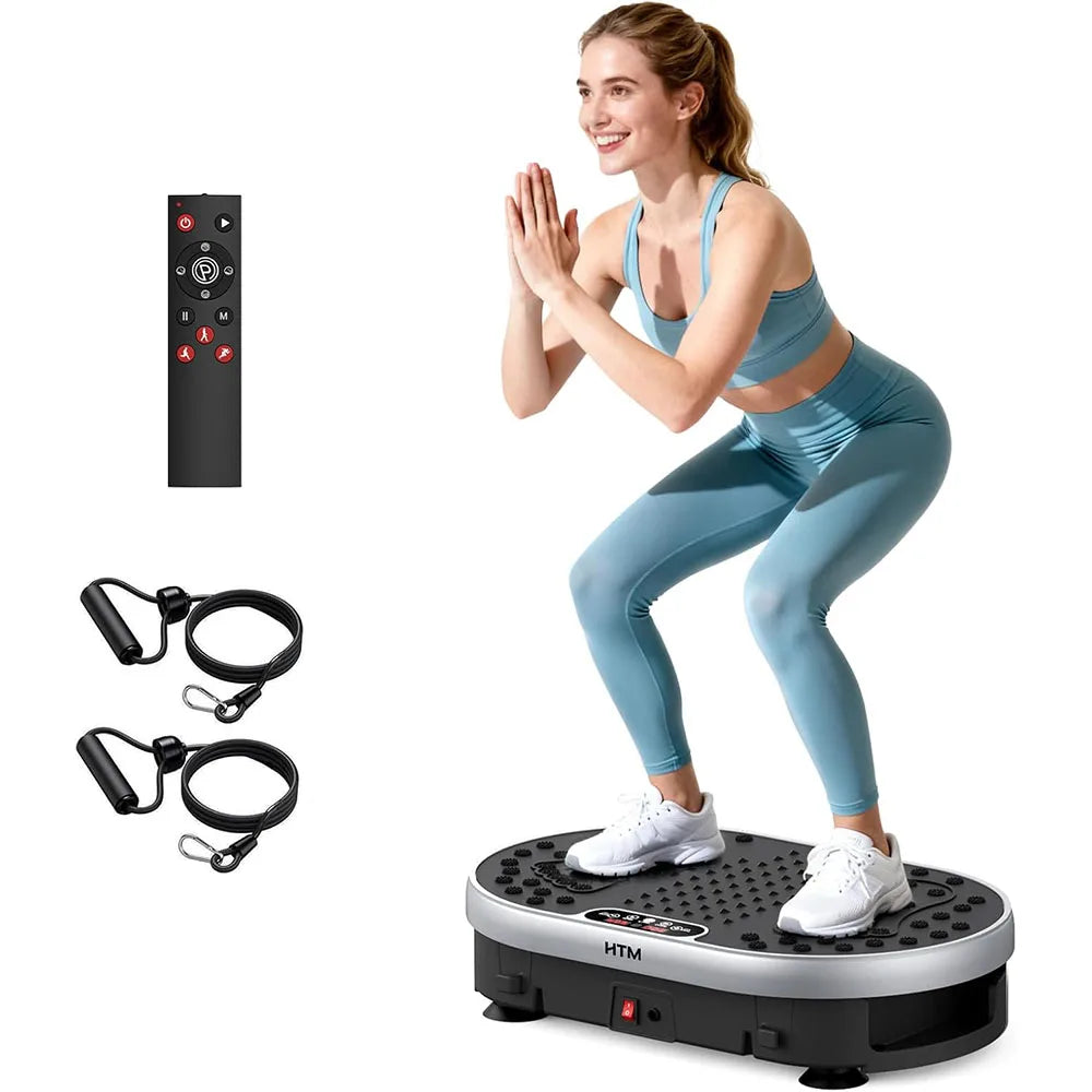HTM Vibration Plate Exercise Machine With 120 Speeds 9 Presets