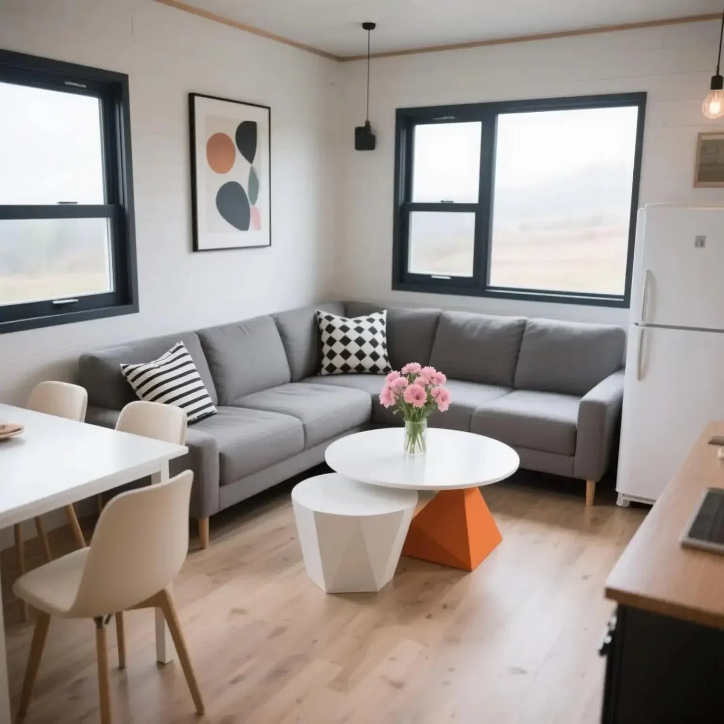 Modular Foldable Container Home With Fully Equipped Kitchen And Bath