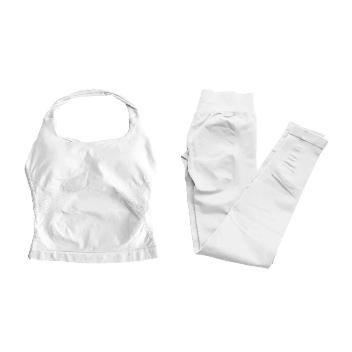 Impact Fitness Halter Top Set With High Waist Leggings