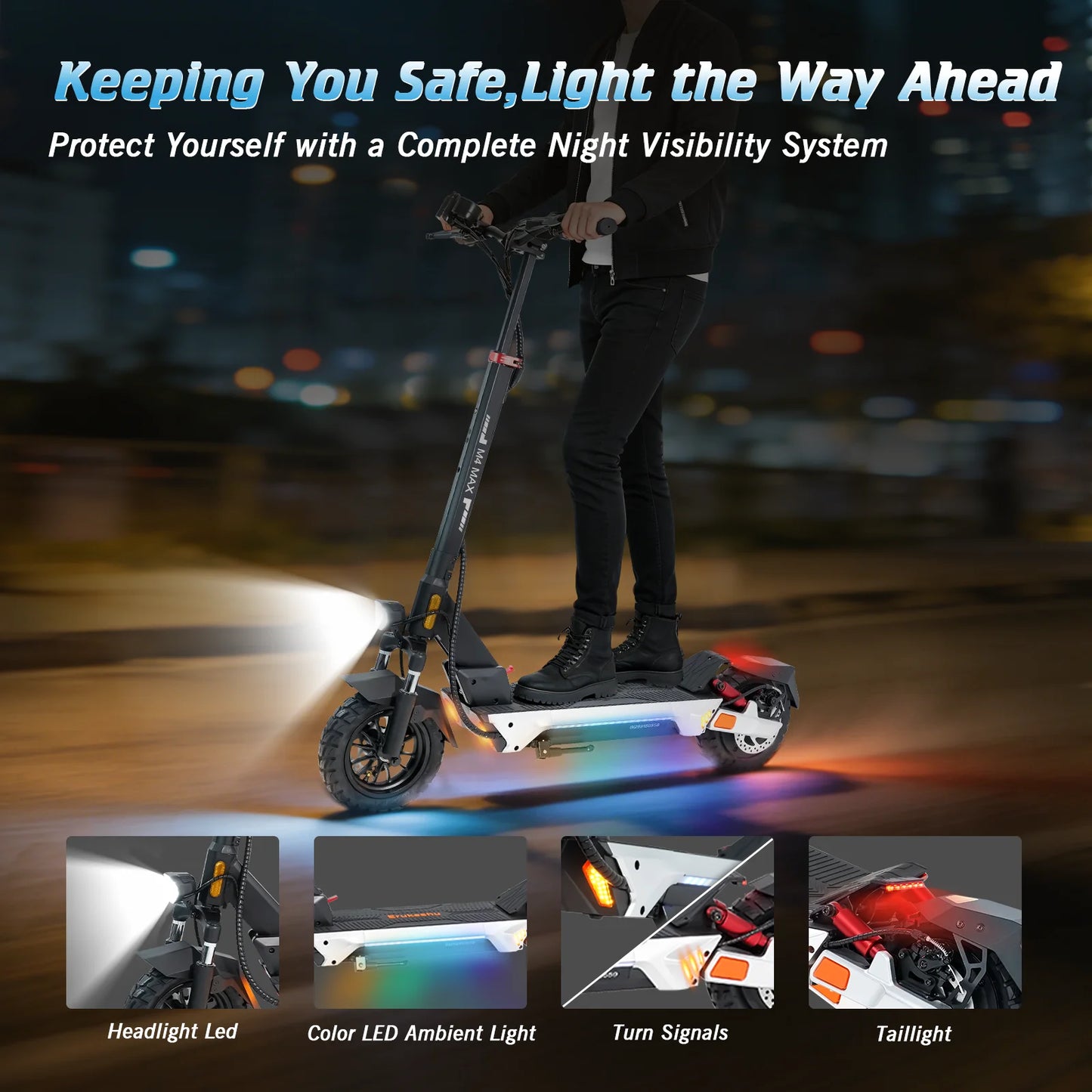 Electric Scooter For Adults 2000W Motor 48V Battery 40 Miles